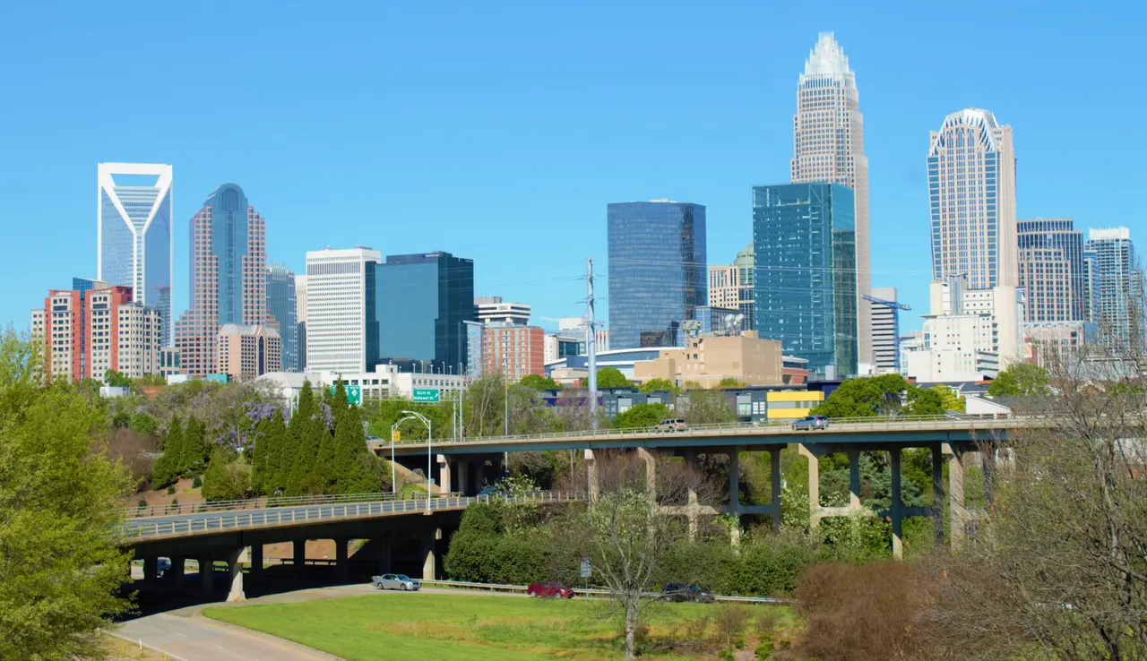 Charlotte skyline viewed in 2016